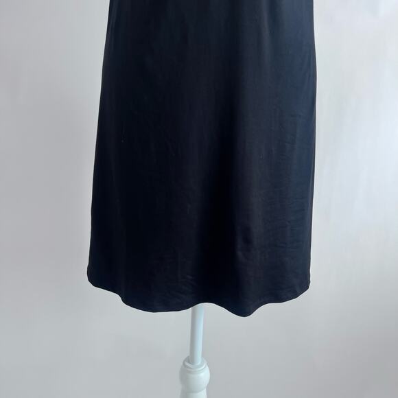 SOMA WOMENS EMBLISS KNIT FLOCKED CHEMISE SLEEP WEAR BLACK AND IVORY SIZE S - Picture 4 of 11